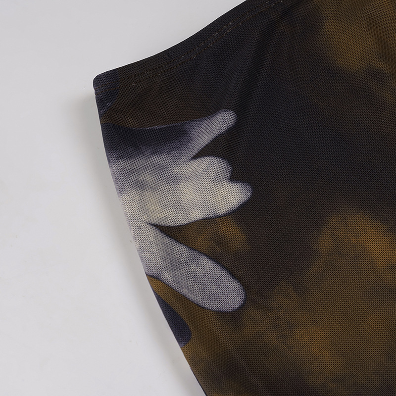 Patterned Form-Fitting Female Skirt