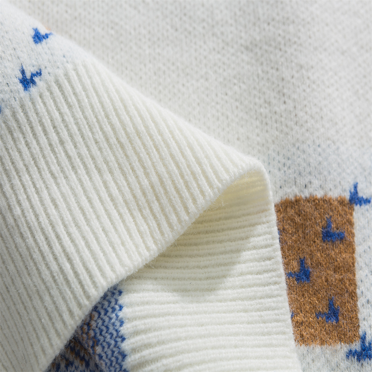 Japanese Workwear Color Block Oversized Sweater