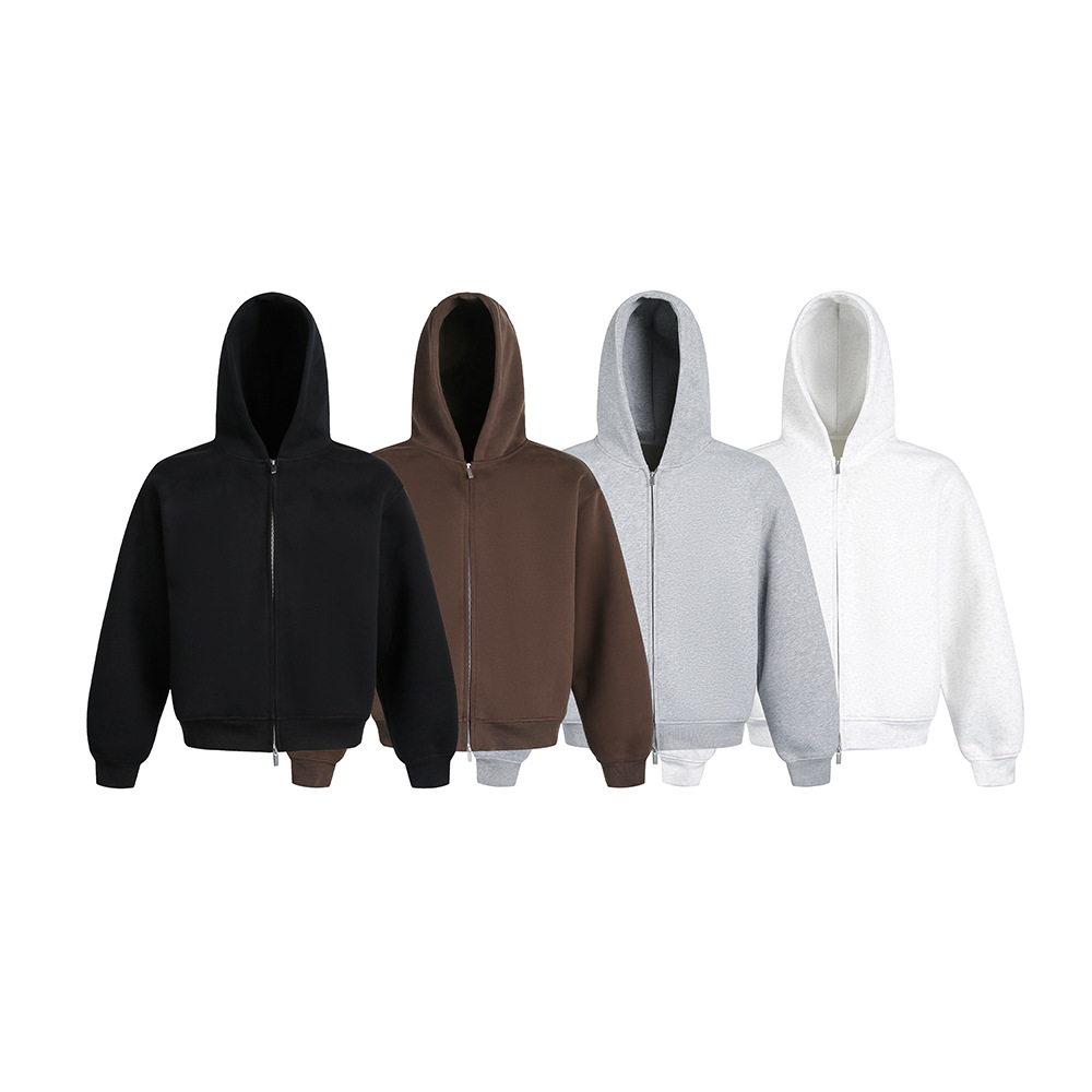 Classic Relaxed Cotton Hood Cardigan