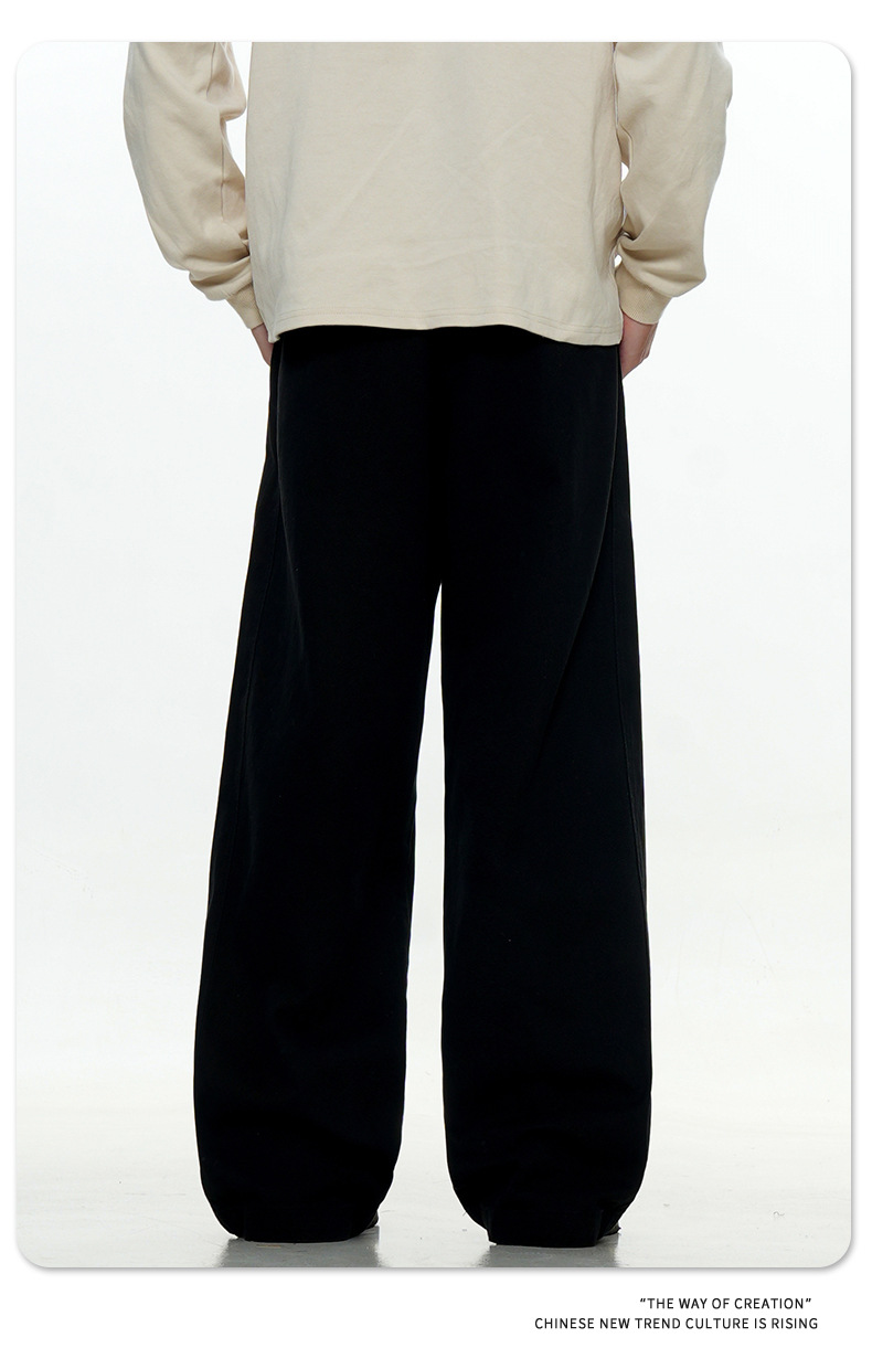 Straight Casual Jeans for Men and Women Cleanfit Trendy Loose Slim Pure Cotton Long Pants