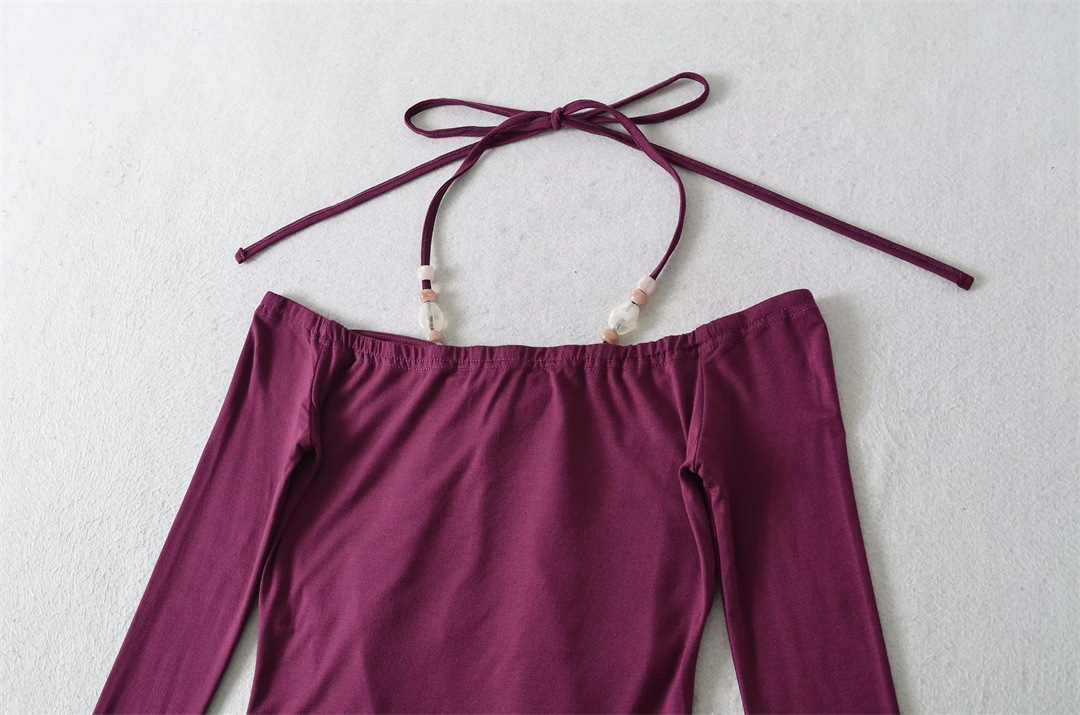 One-Shoulder Slim Fit Spicy Tee