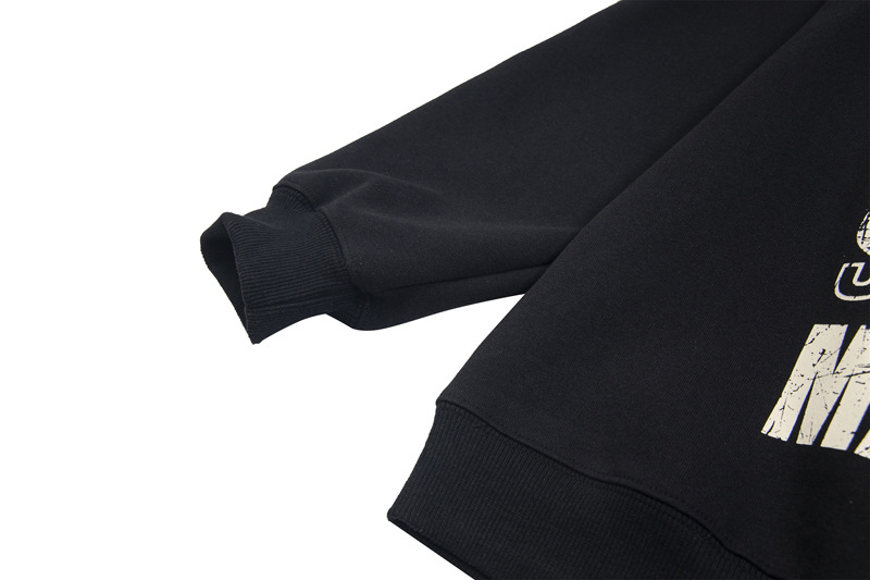 Urban Typography Long Sleeve Hoodie