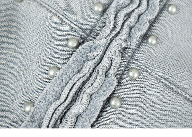 Men's Exposed Seam Cotton Hood Sweatshirt