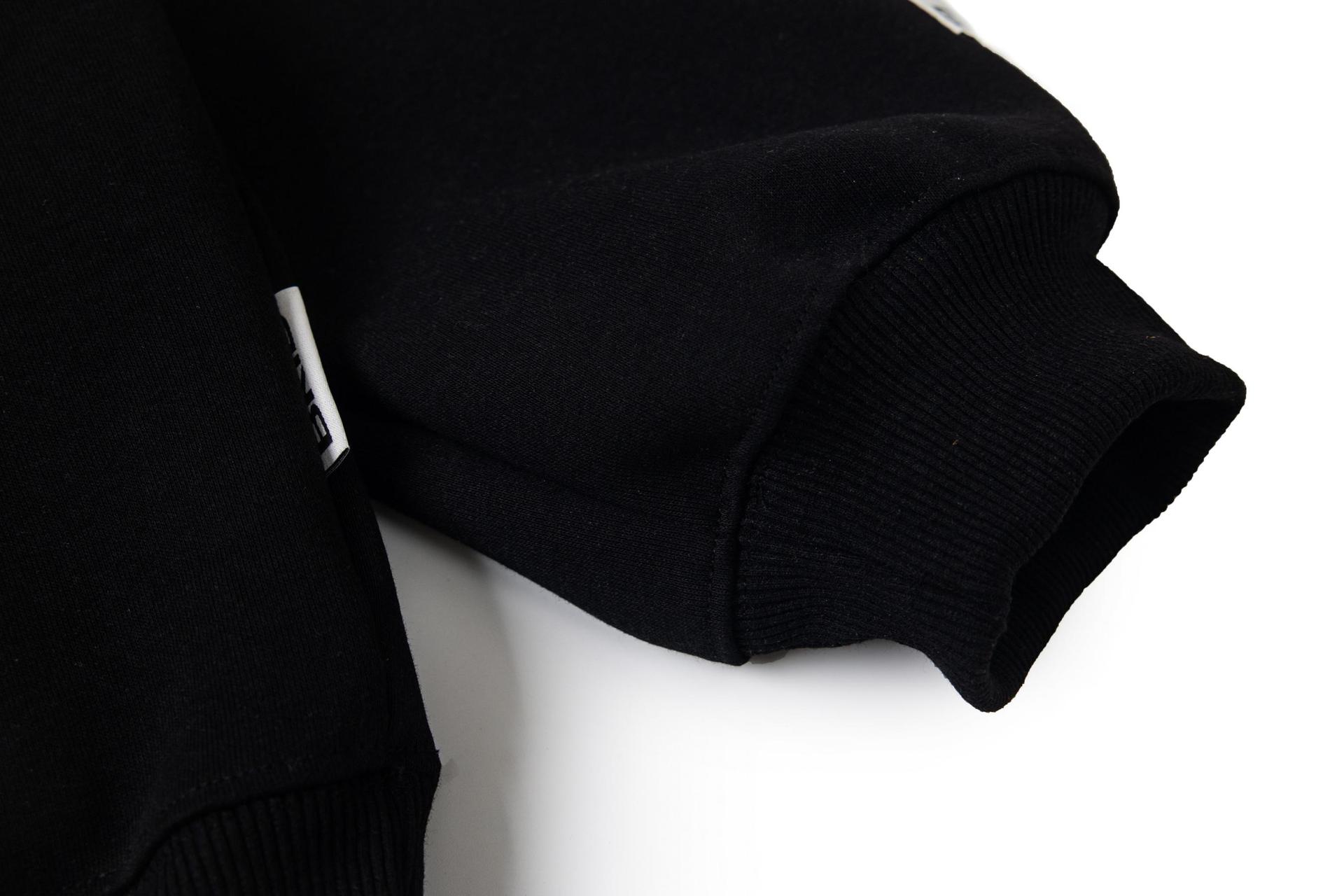 Cotton Asymmetric Monogram Embellished Hoodie
