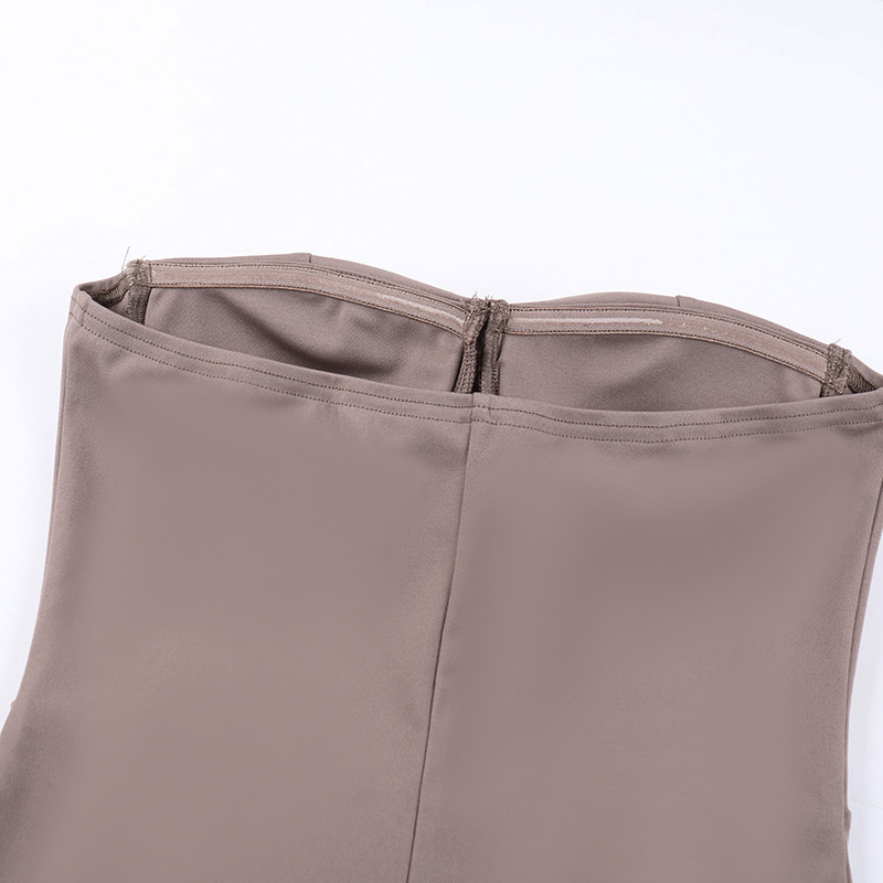 Collarless Bodycon Evening Dress