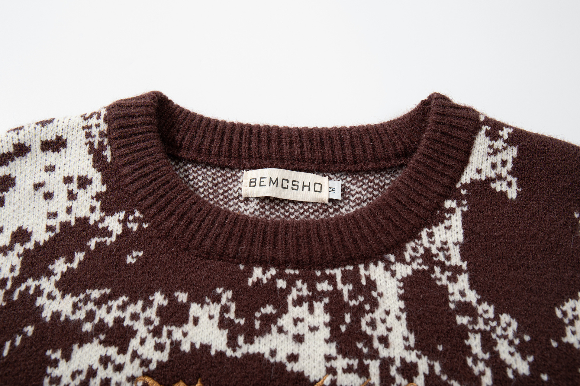 Oversized Gothic Jacquard Sweater