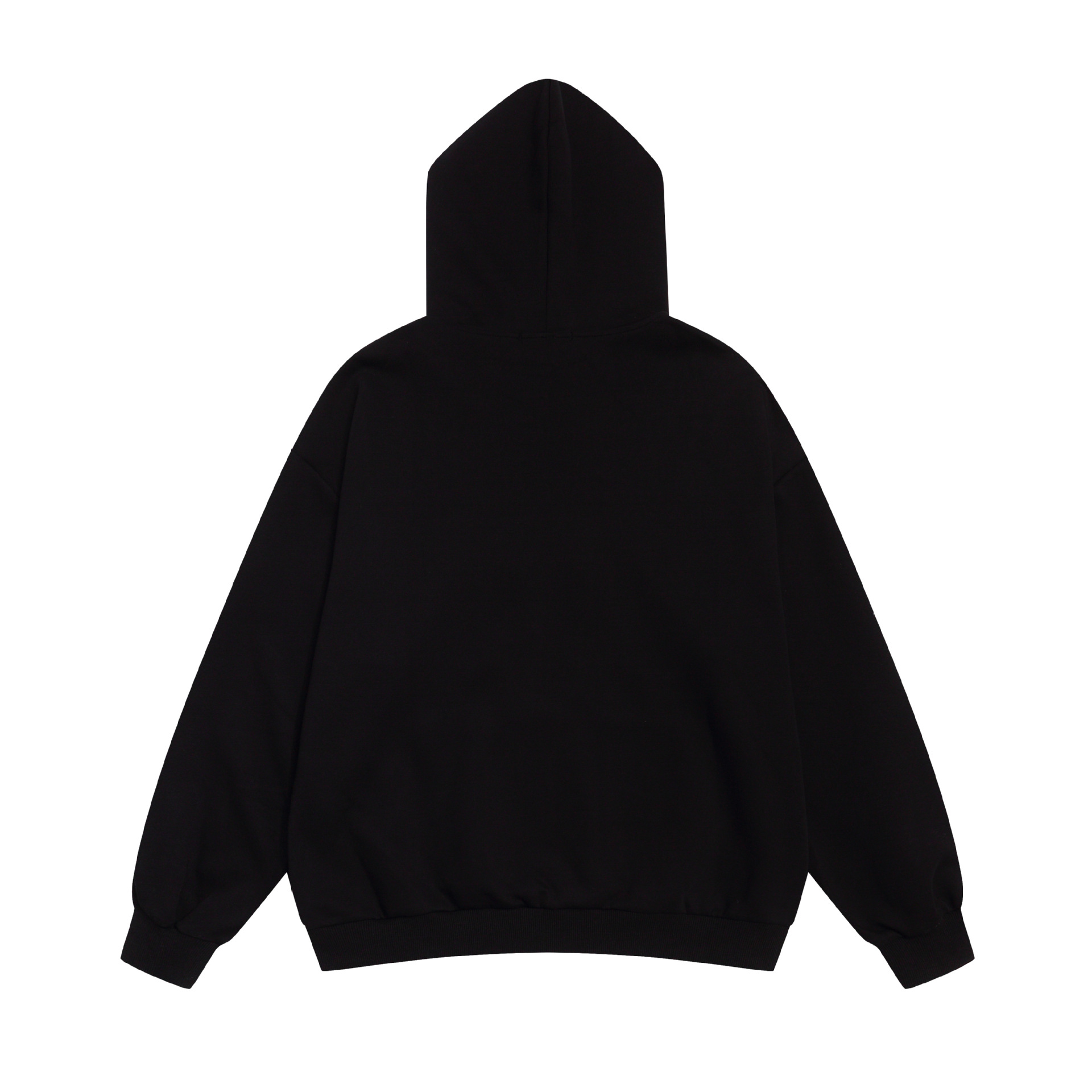 Five pointed star embroidered hooded sweatshirt for men and women