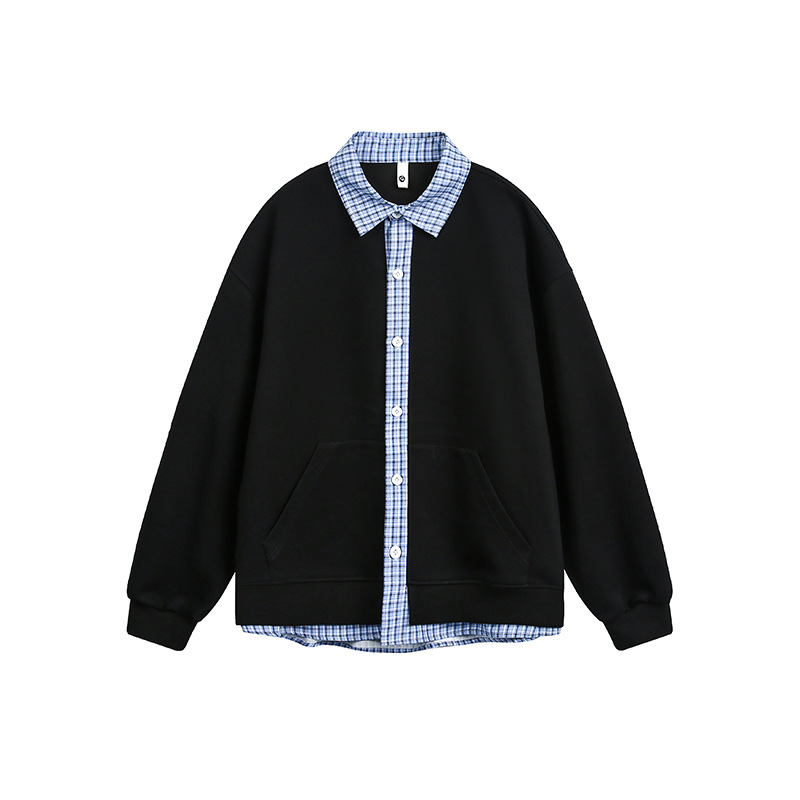 Vintage Oversized Hooded Cotton Cardigan