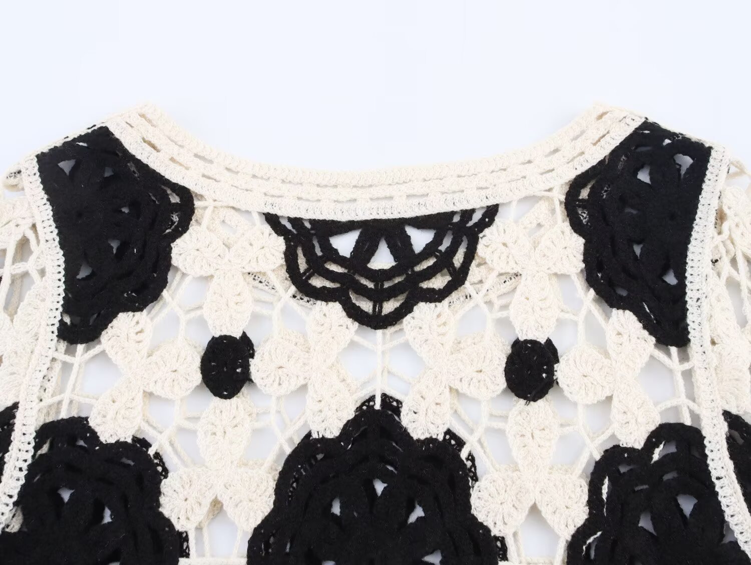 Polyester Long Bell Crew Sweater
