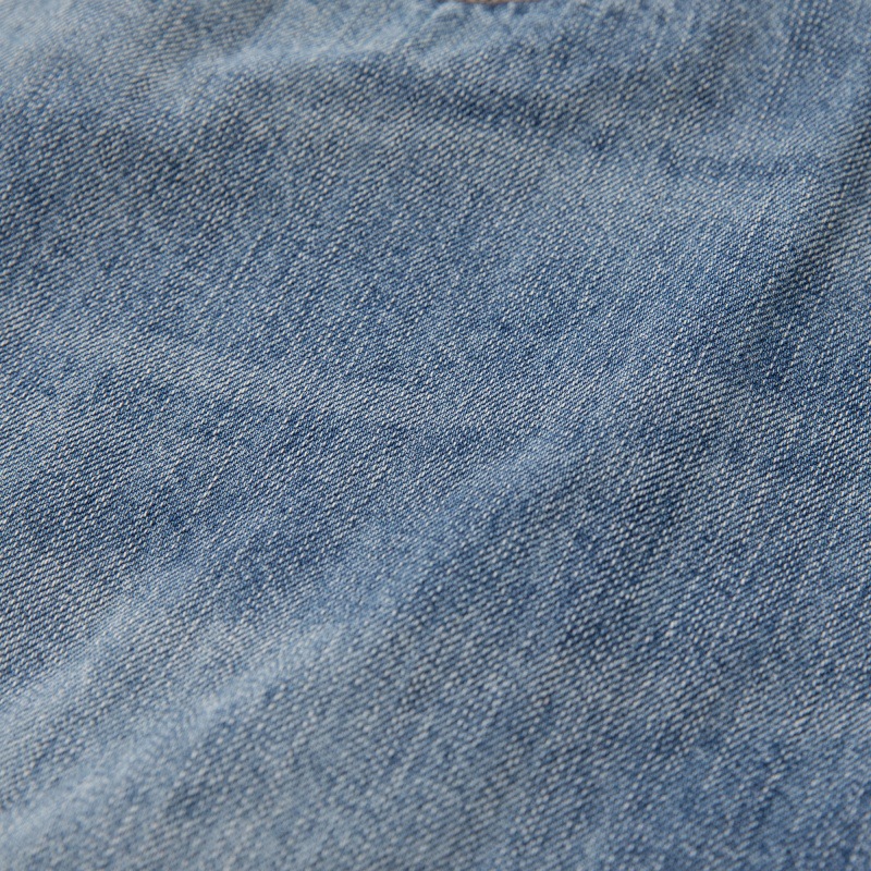 Patchwork Ripped Washed Denim Pants Men Casual All-Match Vintage Look