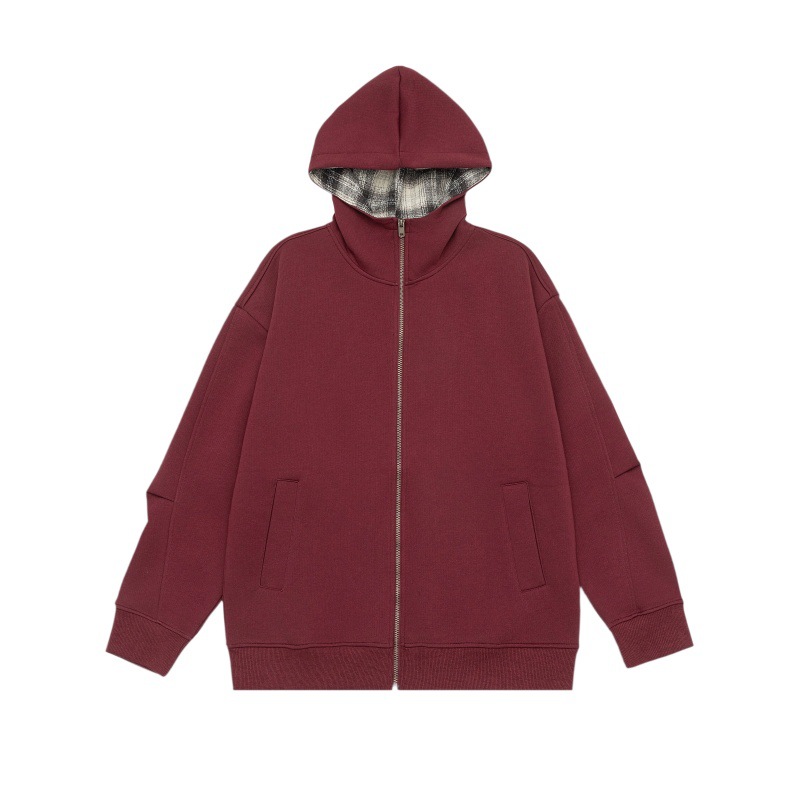 Streetwear Relaxed Zipper Hoodie