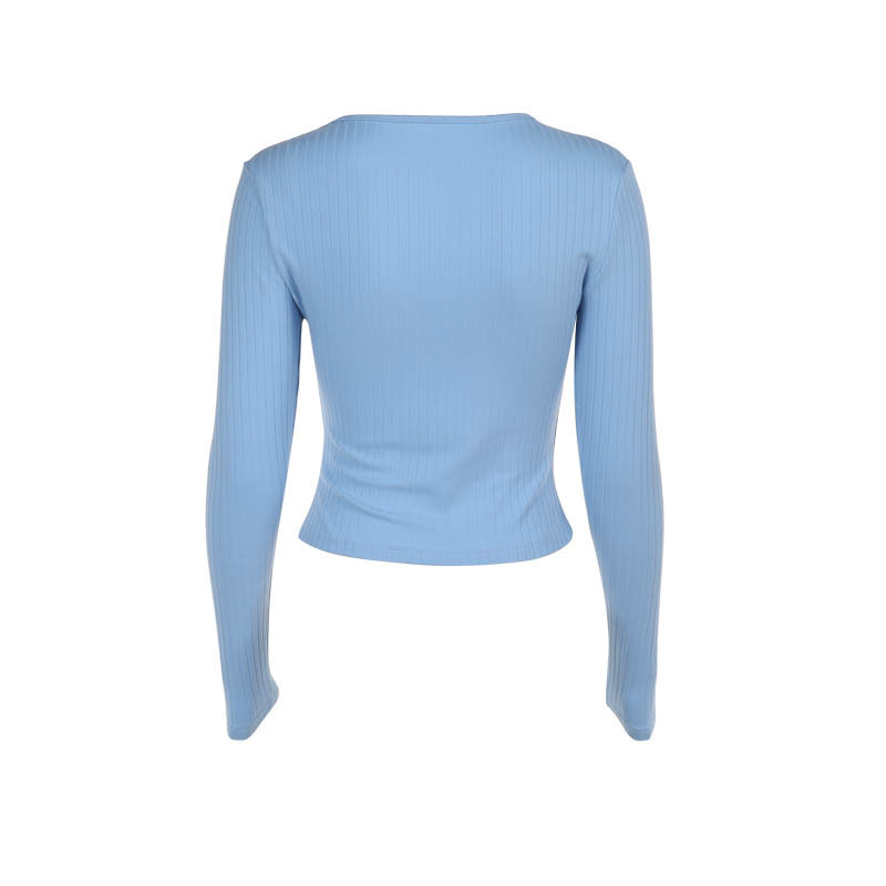 V-Neck Full Sleeve Stretch Top