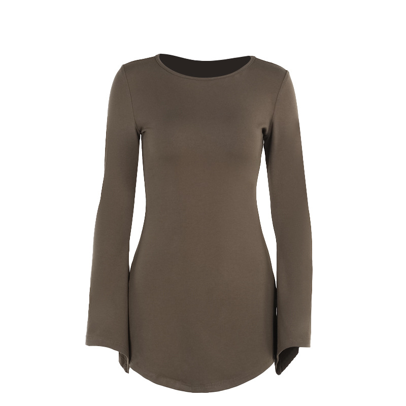 High Waist Bodycon Full Sleeve Polyester Dress