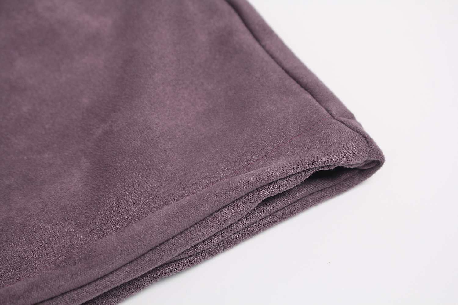 Suede cardigan zipper hoodie