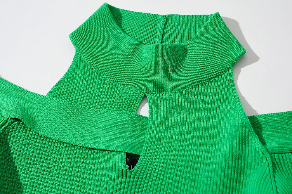 Blush Spandex Upper Arm Cutout Wrap Sweater