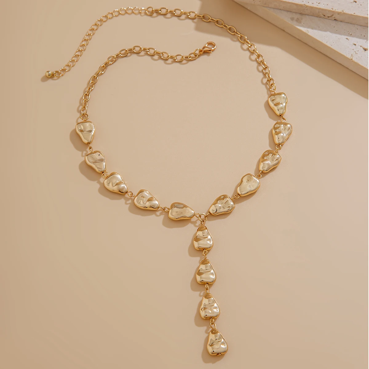 Ingemark Sexy Water Drop Plastic Beans Pendant Choker Necklace Fashion Statement Goth Y Shape Long Tassel Chain Neck Jewelry New