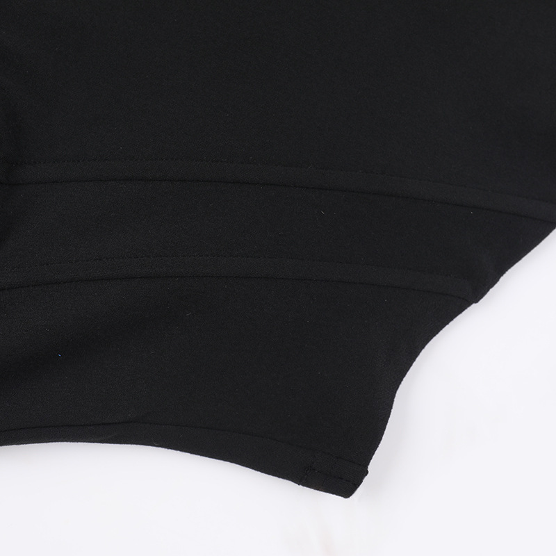 Slant Neck Long Sleeve Stretch Top