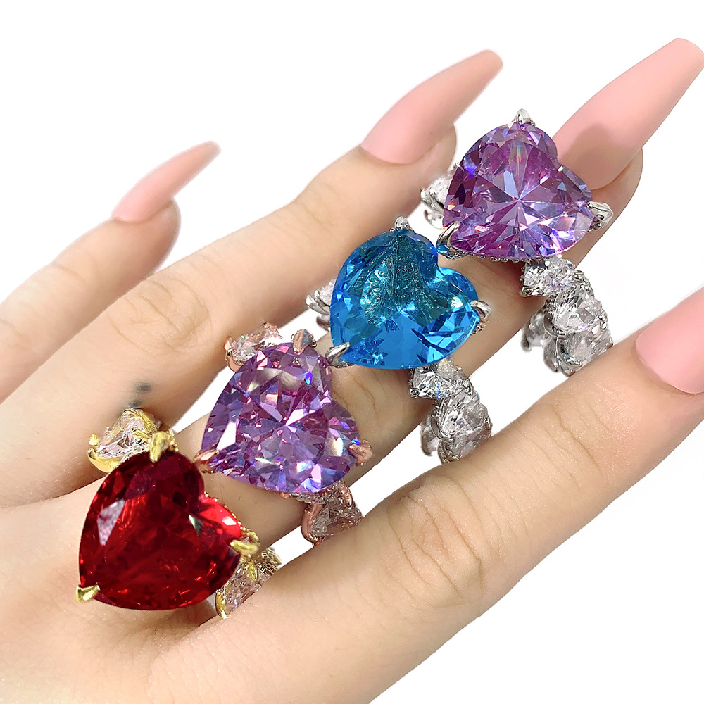 Sparkling Sweetheart Crystal Copper Ring