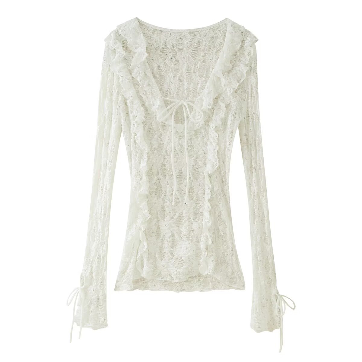 Long Sleeve Solid Color Contemporary Top