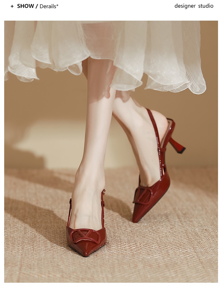 High-heeled Shoes for Women with Thin Heels, Fashionable Dress Shoes, Sandals for Women, Stylish Huizhou Women's Shoes