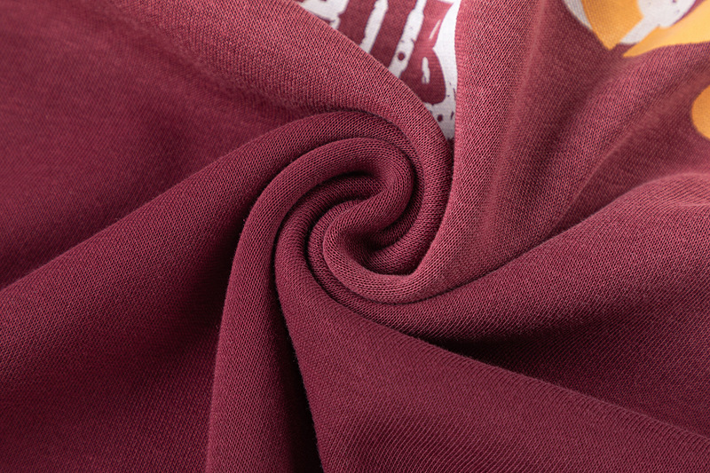 Cotton Ombre Graphic Relaxed Long Sleeve Streetwear Sweatshirt