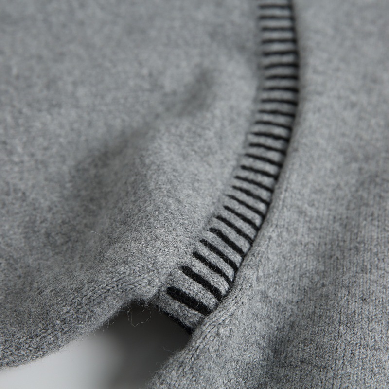 Oversized Japanese Workwear Sweater Accent Seams