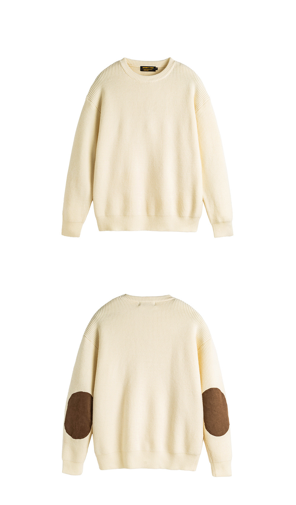 Japanese Fresh Ribbed Hem Oversized Long Sleeve Sweater