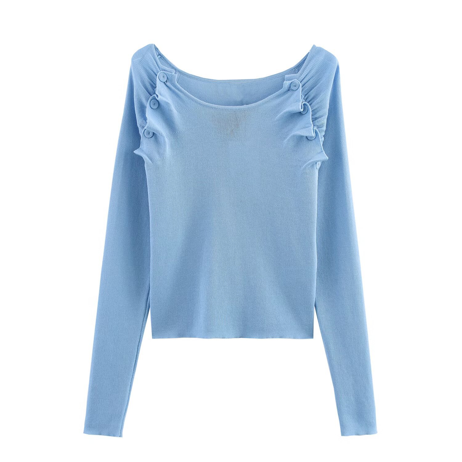 Fluted Winter Crew Sweater