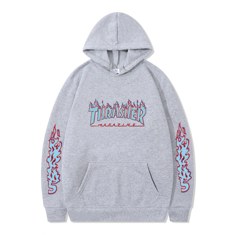 Hip Hop Streetwear Plain Loose Hoodie