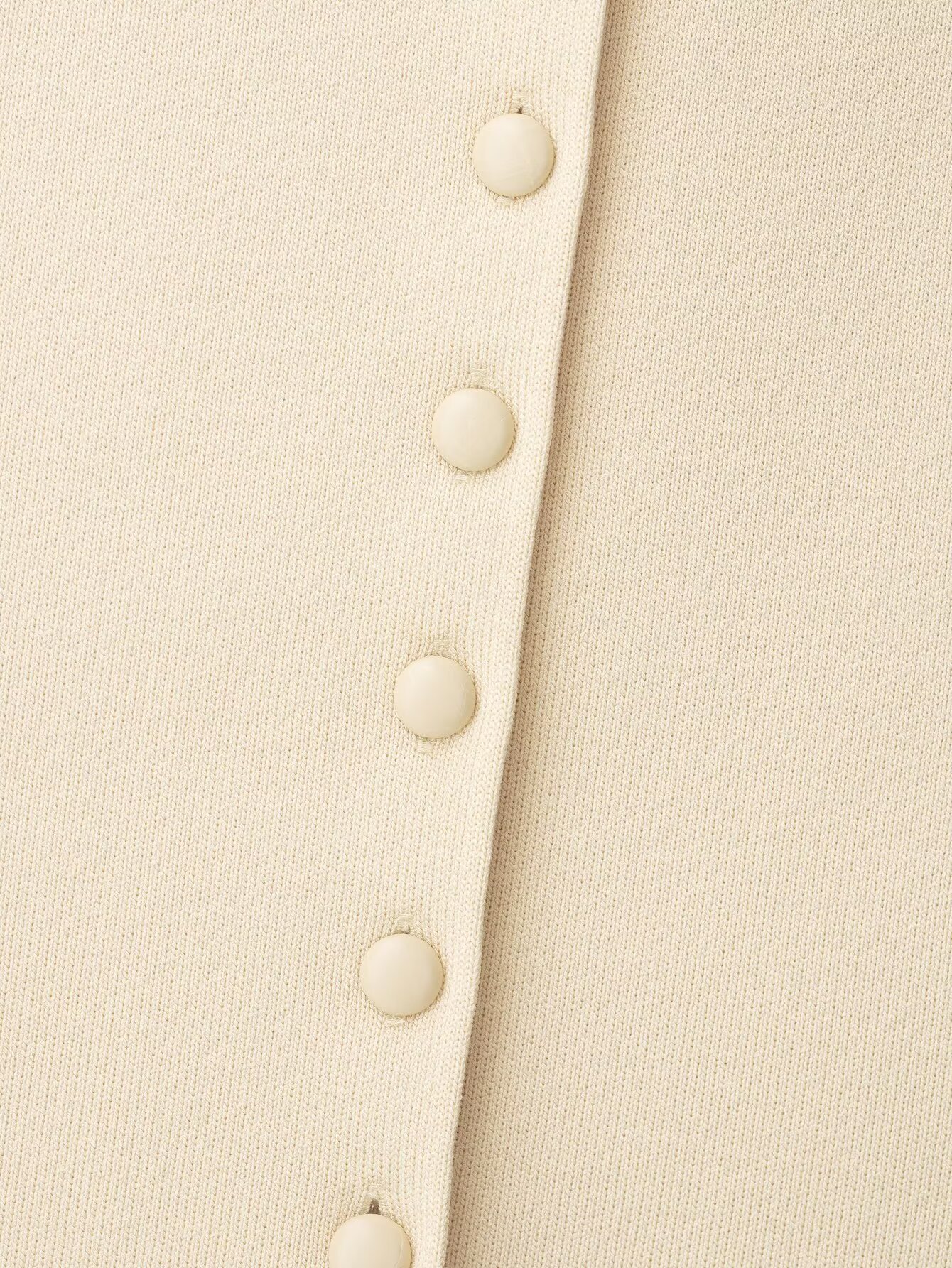 Slim Fit Polyester Ribbed Hem Button-Front Tank Sweater
