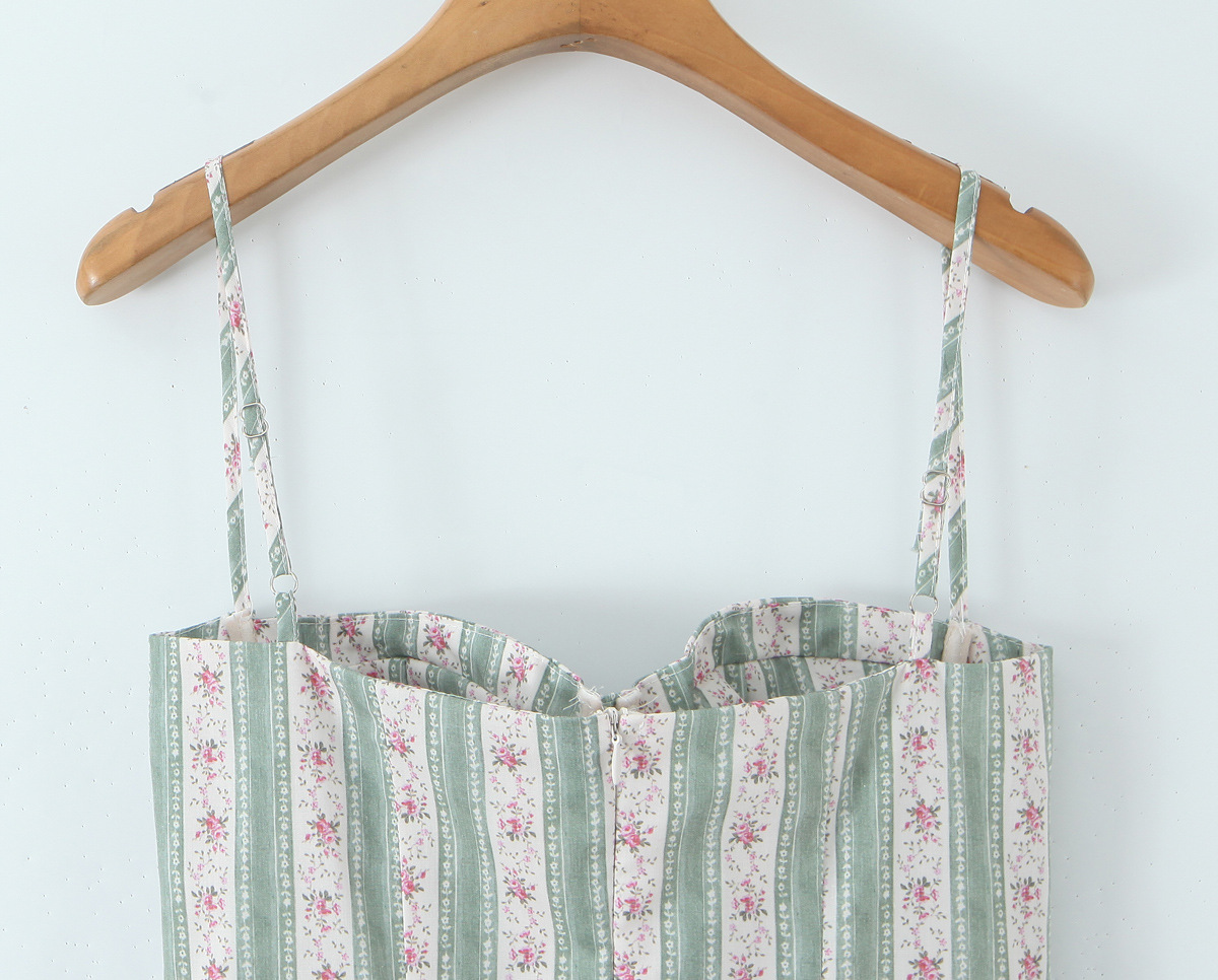 One-Shoulder Sleeveless Cotton Color-Block Torso-Flattering Dress
