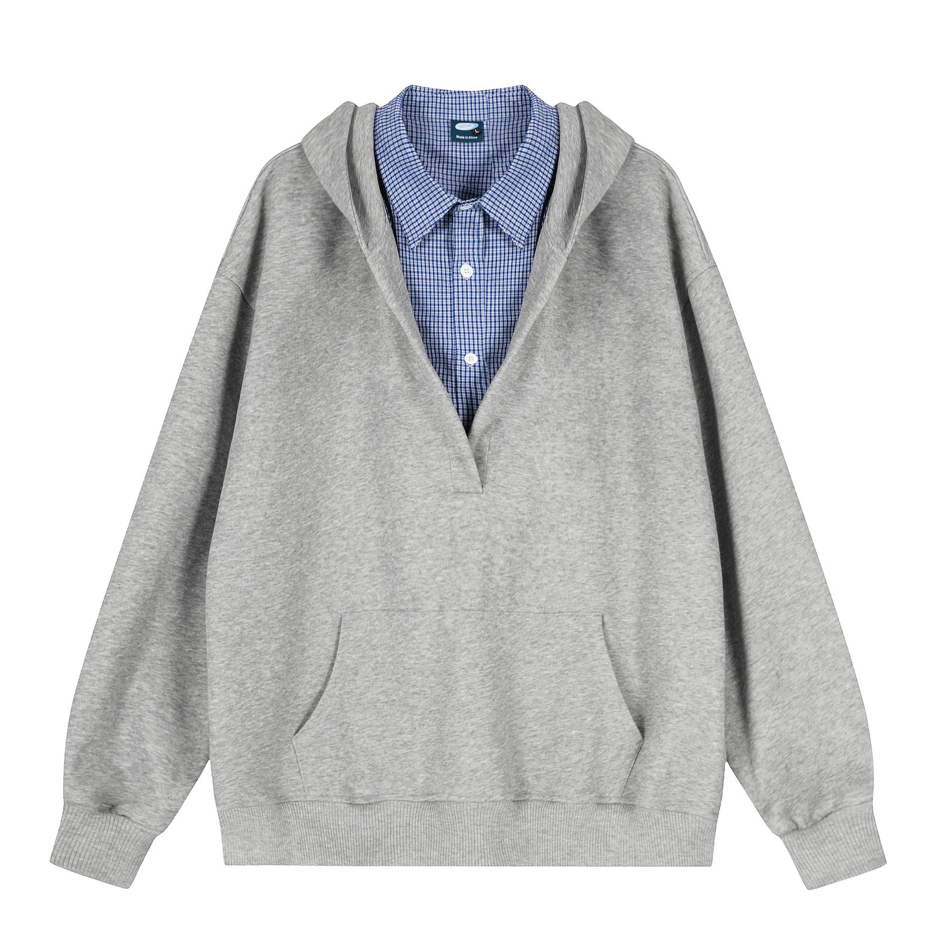 American Vintage Cotton Unisex Double Neck Hoodie