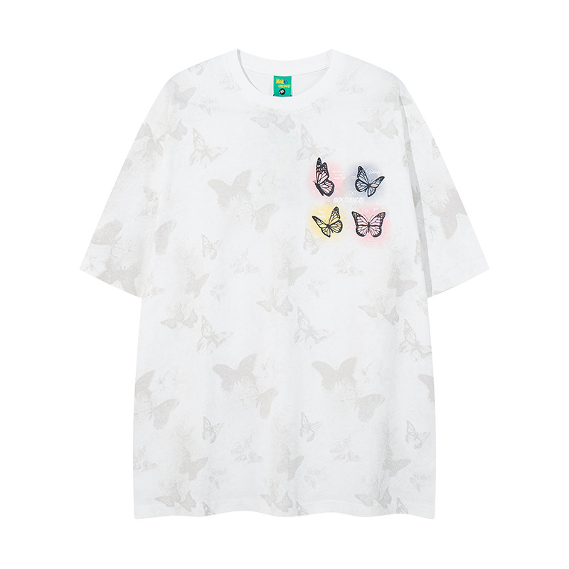Vintage American Cotton Crew Neck Oversized Monarch Tee
