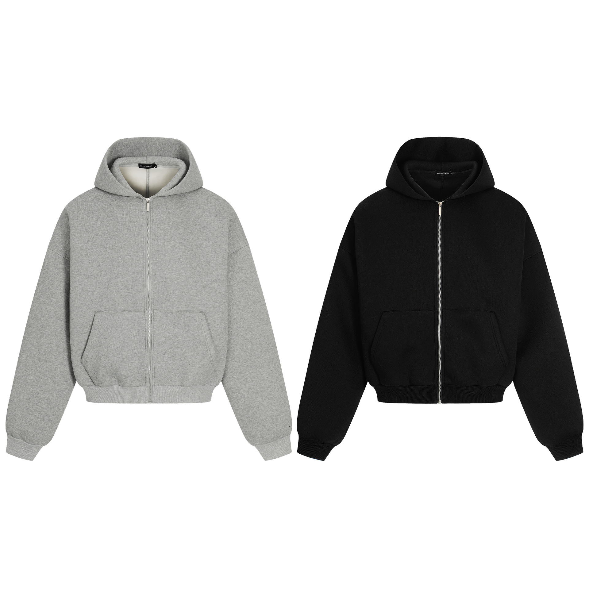 Mens Plain Heavyweight Loose Fit Hoodie