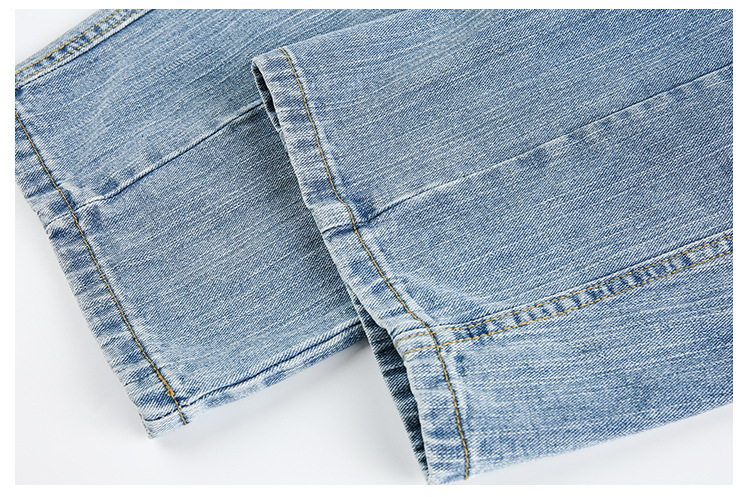 Multi-Pocket Loose Straight Leg Wide Leg Washed Cargo Denim Pants