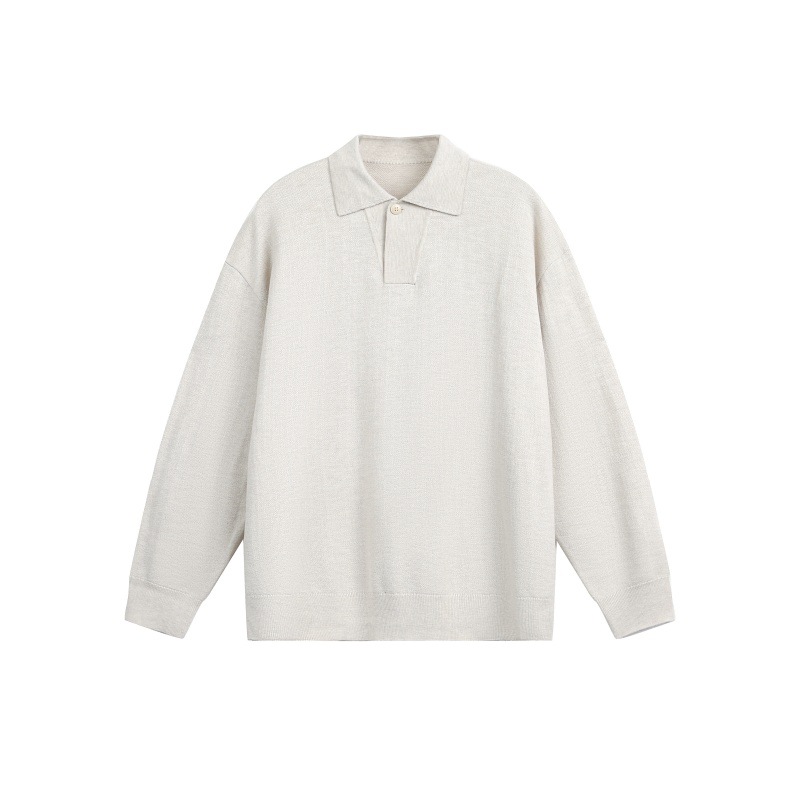 Oversized Japanese Workwear Twist Long Sleeve Sweater