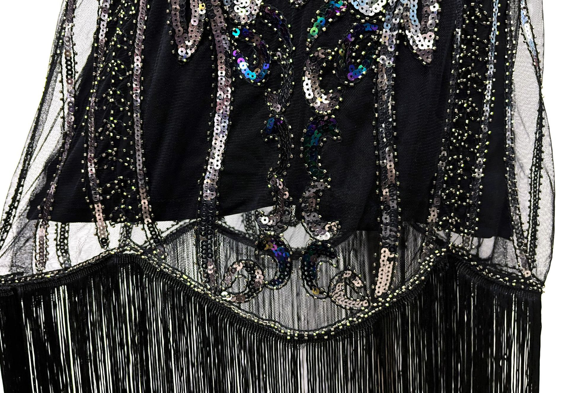 Art Deco Flapper Tassel Cocktail Dress