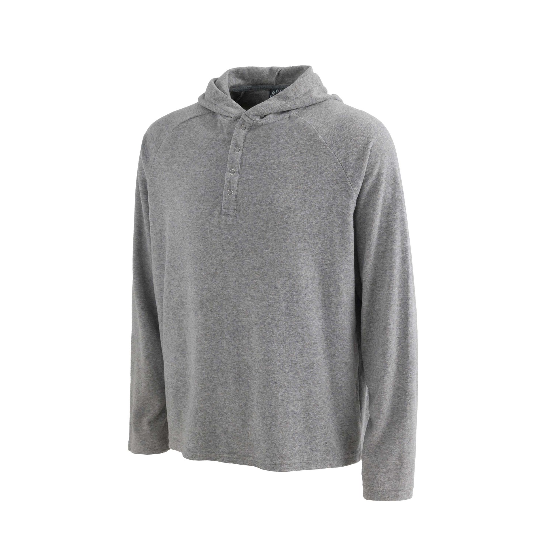 High Street Plain Henley Oversized Hood Pullover