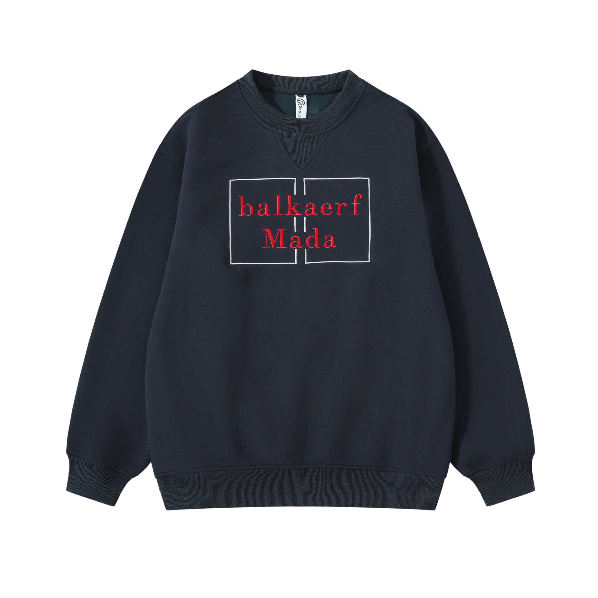 Gender Neutral Oversized Cotton Blend Monogrammed Hoodie