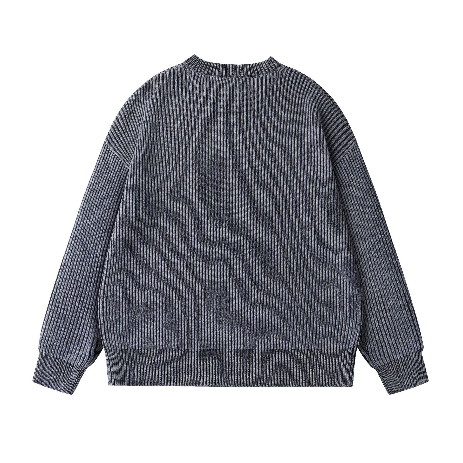 Vintage Washed Slouchy Cotton Blend Sweater