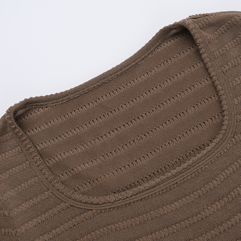 Plain Tailored Angular Neckline Full Sleeve Stretch Blouse