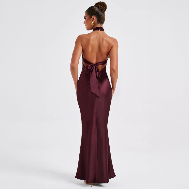 Backless sleeveless elegant dress