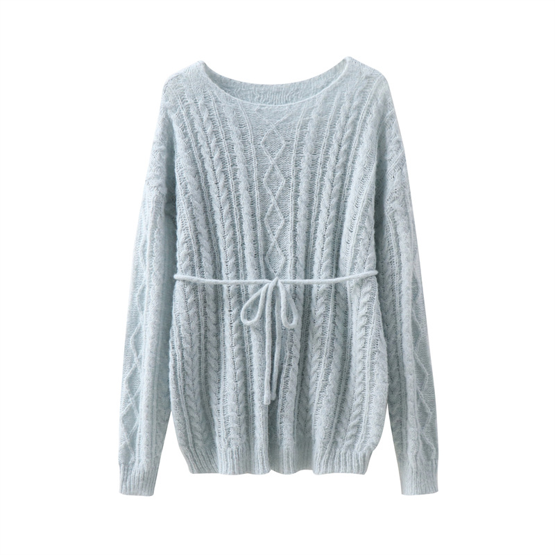 Slouchy Drawstring Wool Blend Dress