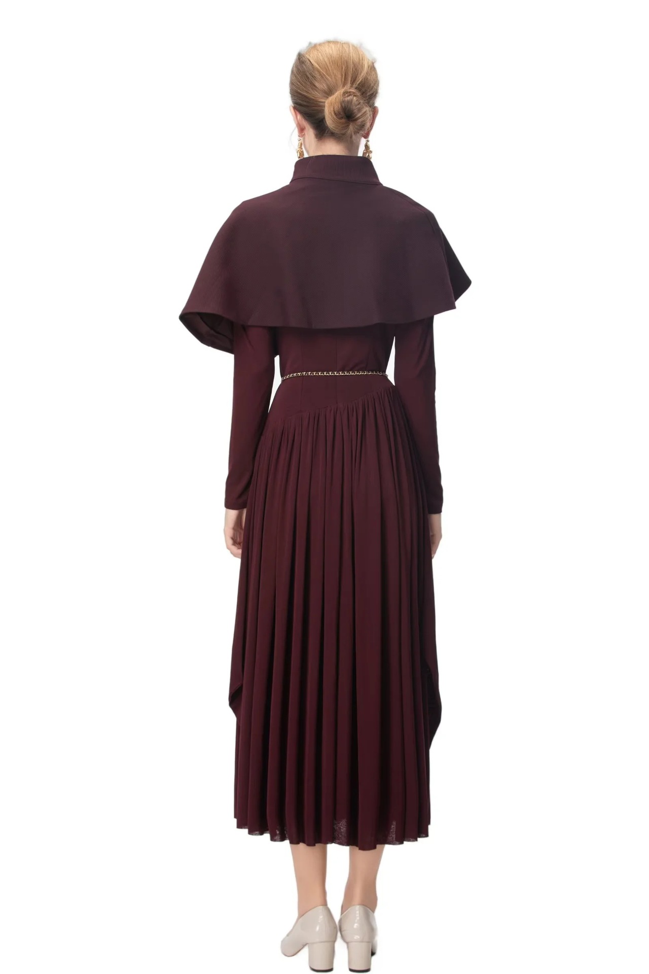High-Rise Solid Chenille Commute Maxi Skirt