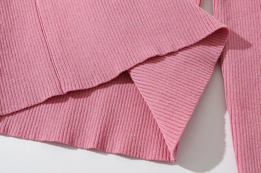 Blush Spandex Upper Arm Cutout Wrap Sweater