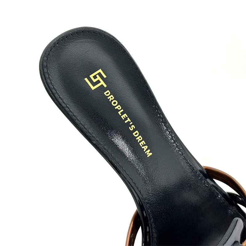Summer New Women's High Heels Plus Size 35-44 Elegant Party Shoes Wedding Shoes Pointed Open Toe Sexy Women's Slippers