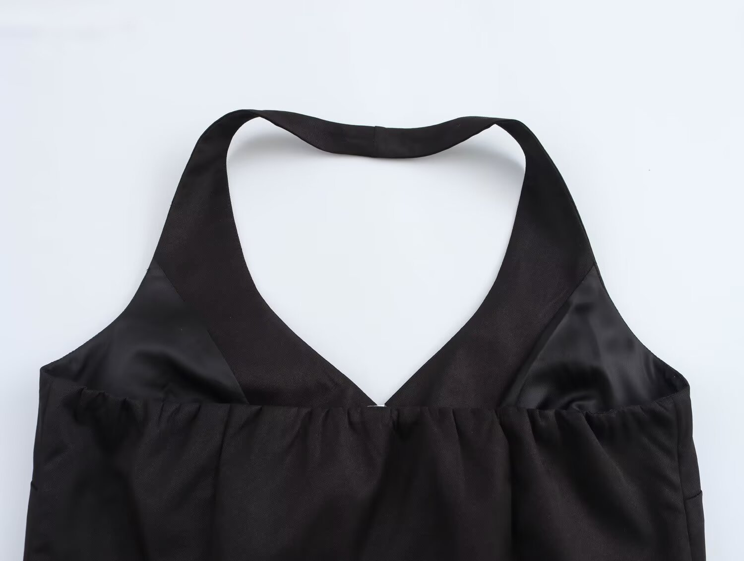 Sleeveless Solid Modern Open Back Cinch Top