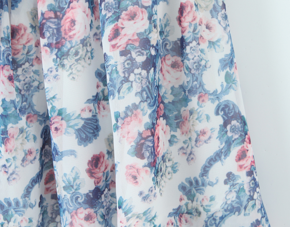 Ruffle trimmed short skirt dress