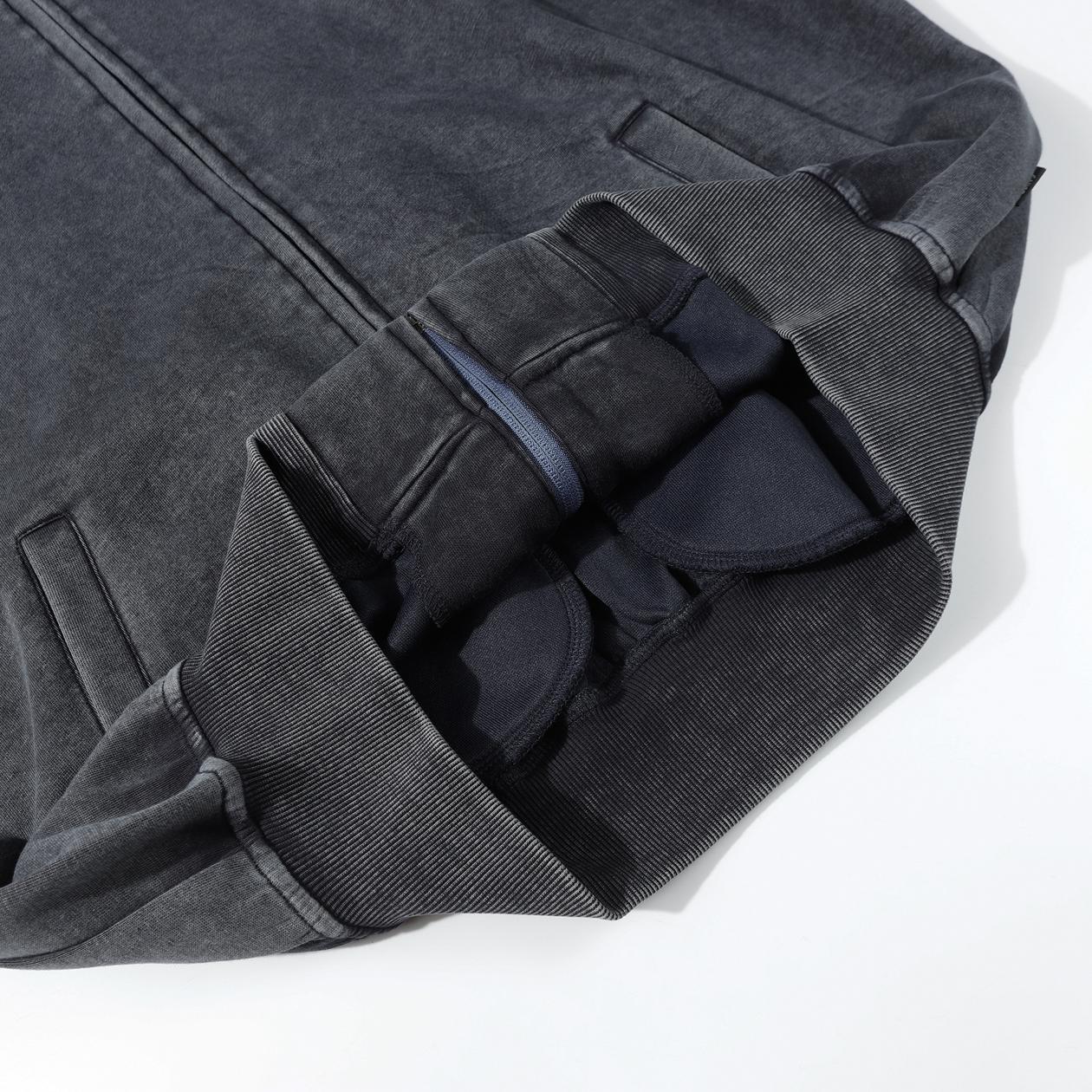 Faded Faux Layered Long Sleeve Hoodie