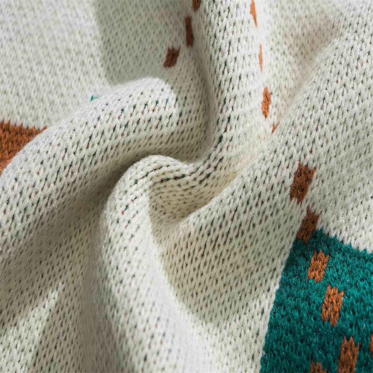 Japanese Workwear Color Block Oversized Sweater